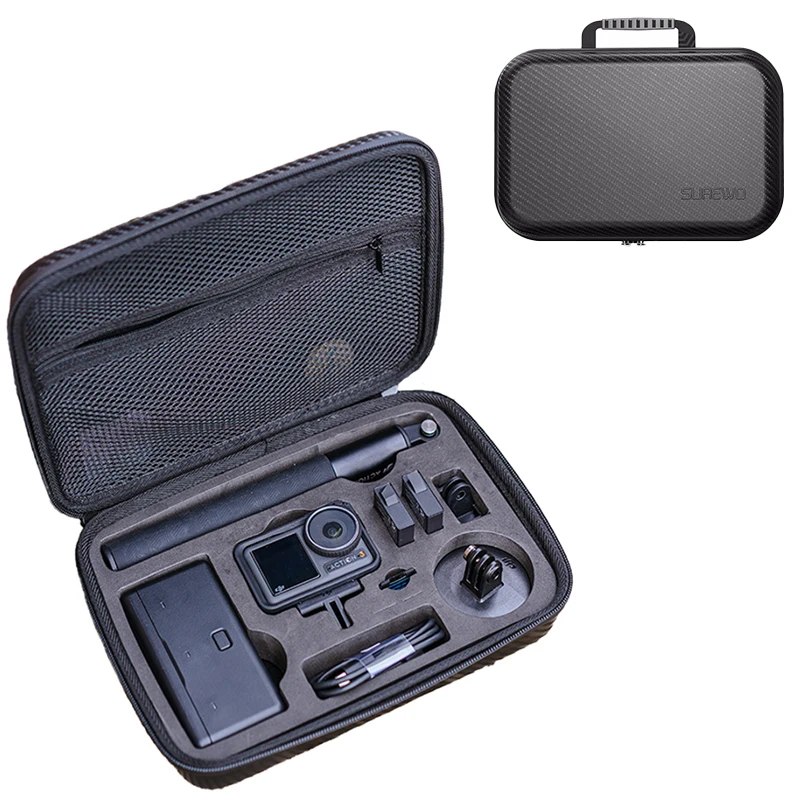 

Sports Camera Bag Portable Case Storage Box Pu Waterproof Handbag Shockproof for DJI Osmo Action 5 PRO / Action 4 3 Accessories