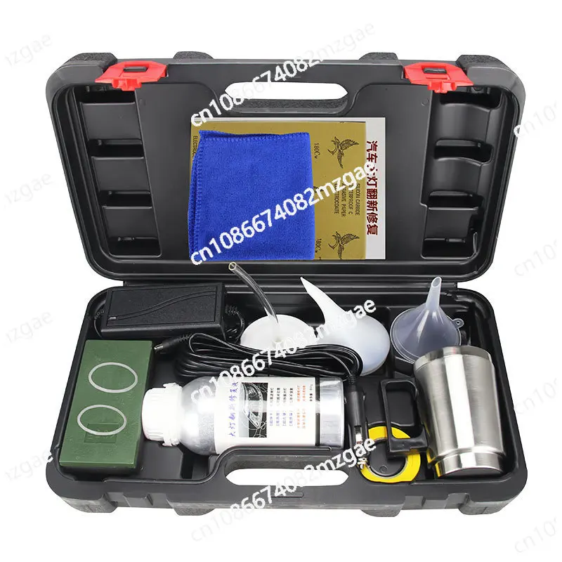 Headlight Refurbishment Tool Set, Fogging Cup Yellowing and Cracking, No Polishing Scratches, Coating Solution