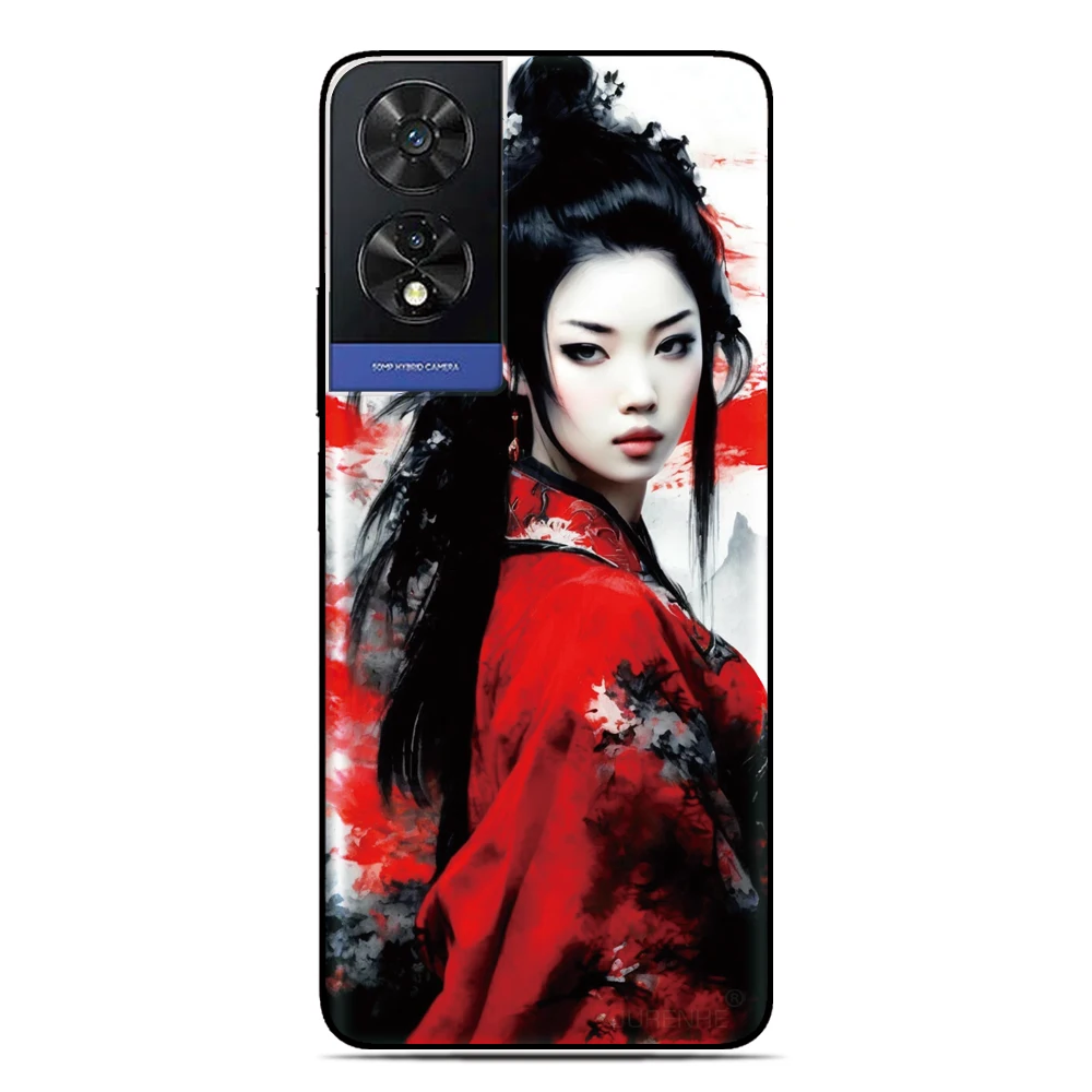 Ninja Girl Back Skin Cover For Sony Xperia 1 VII 10 VI 5 II III IV V 2023 XZ5 XZ4 XZ3 XZ2 XA2 Ultra Z5 L3 Phone Case Soft Funda view 4