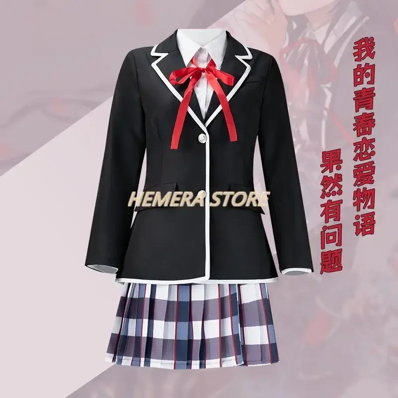 Anime Yukinoshita Yukino My Youth Romantic Comedy Is Wrong As I Expected Teen SNAFU Cosplay Costume Wig School Uniform Hallowen