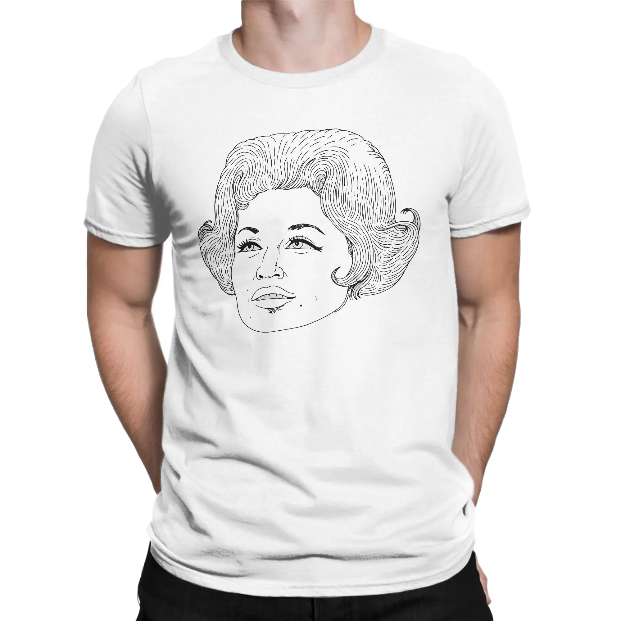 Dolly Parton T-Shirt  Hippie T Shirts Short Sleeve Streetwear Tshirt Summer Cotton O-Neck Oversize Tees