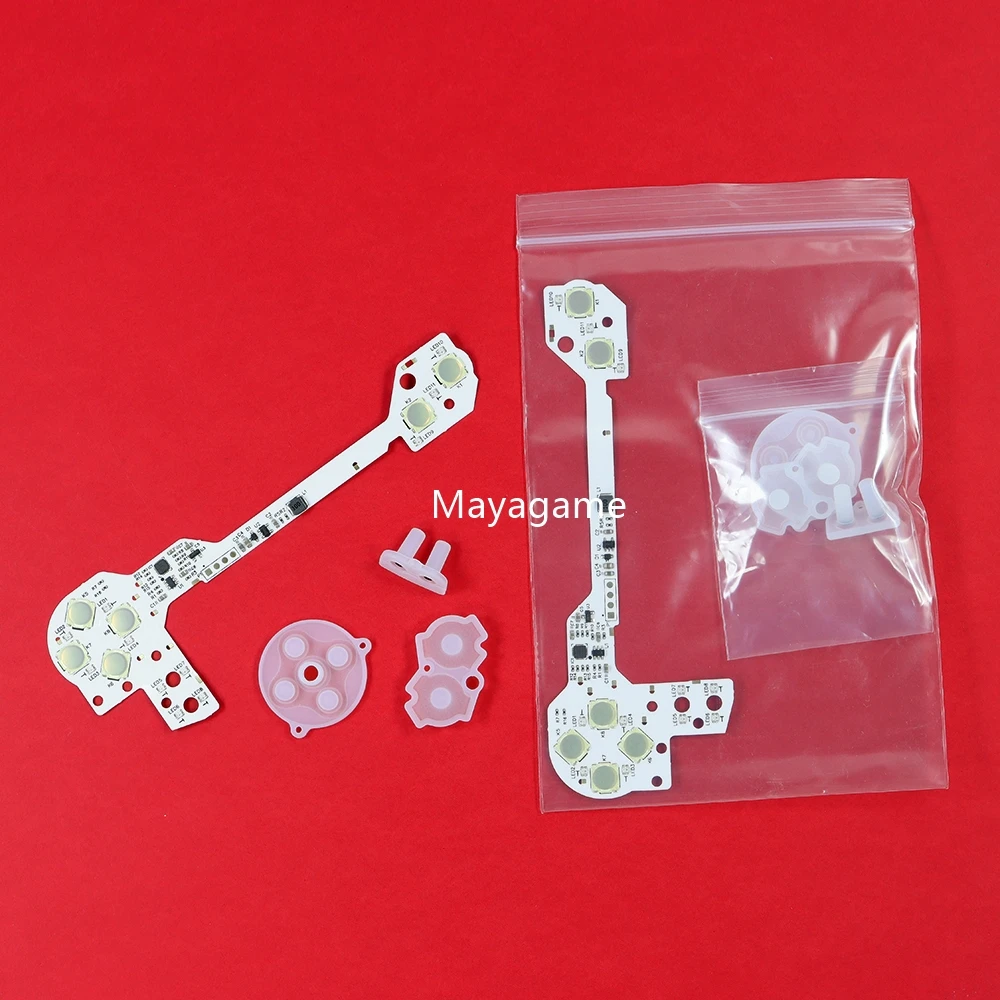 4sets For GBA v2.0 Membrane Button Tactile Upgrade Kit Fix Button Pads Change For GBA SP Solder Repair Part
