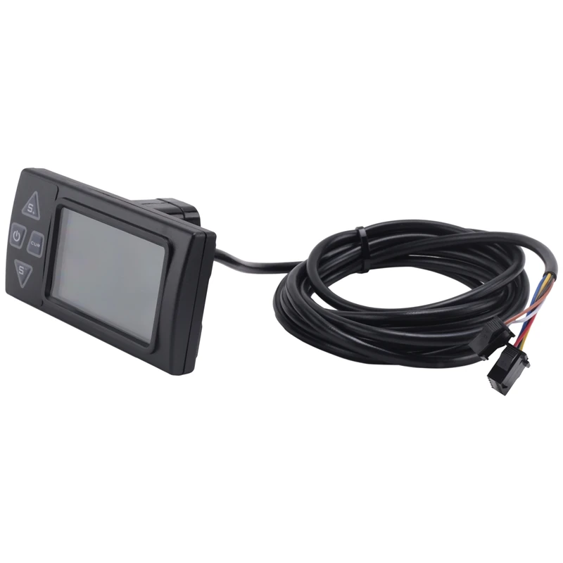 【RU09】S861 Layar LCD Ebike dengan Steker SM untuk Sepeda Listrik Panel Kontrol Pengontrol BLDC Hitam 24V-36V