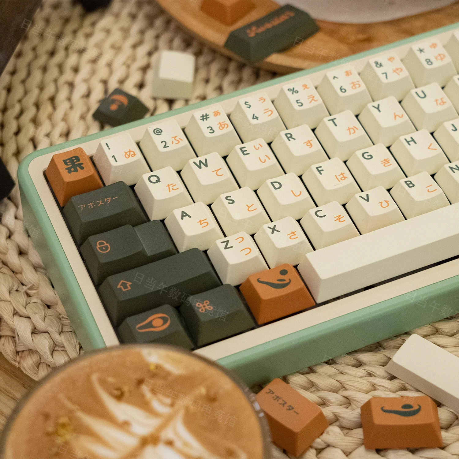 Avocado GMK original keycap height PBT five-sided sublimation mechanical keyboard customized full set