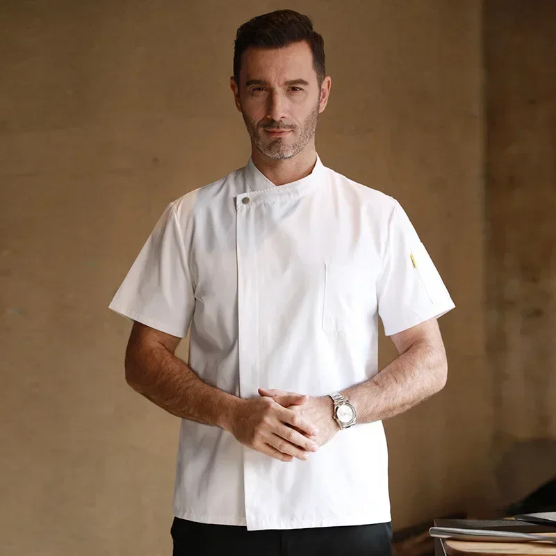 

Long-sleeved Restaurant Kitchen Waiter Uniform Hotel Restaurant Dining Hall Workwear Chef Overalls for Men