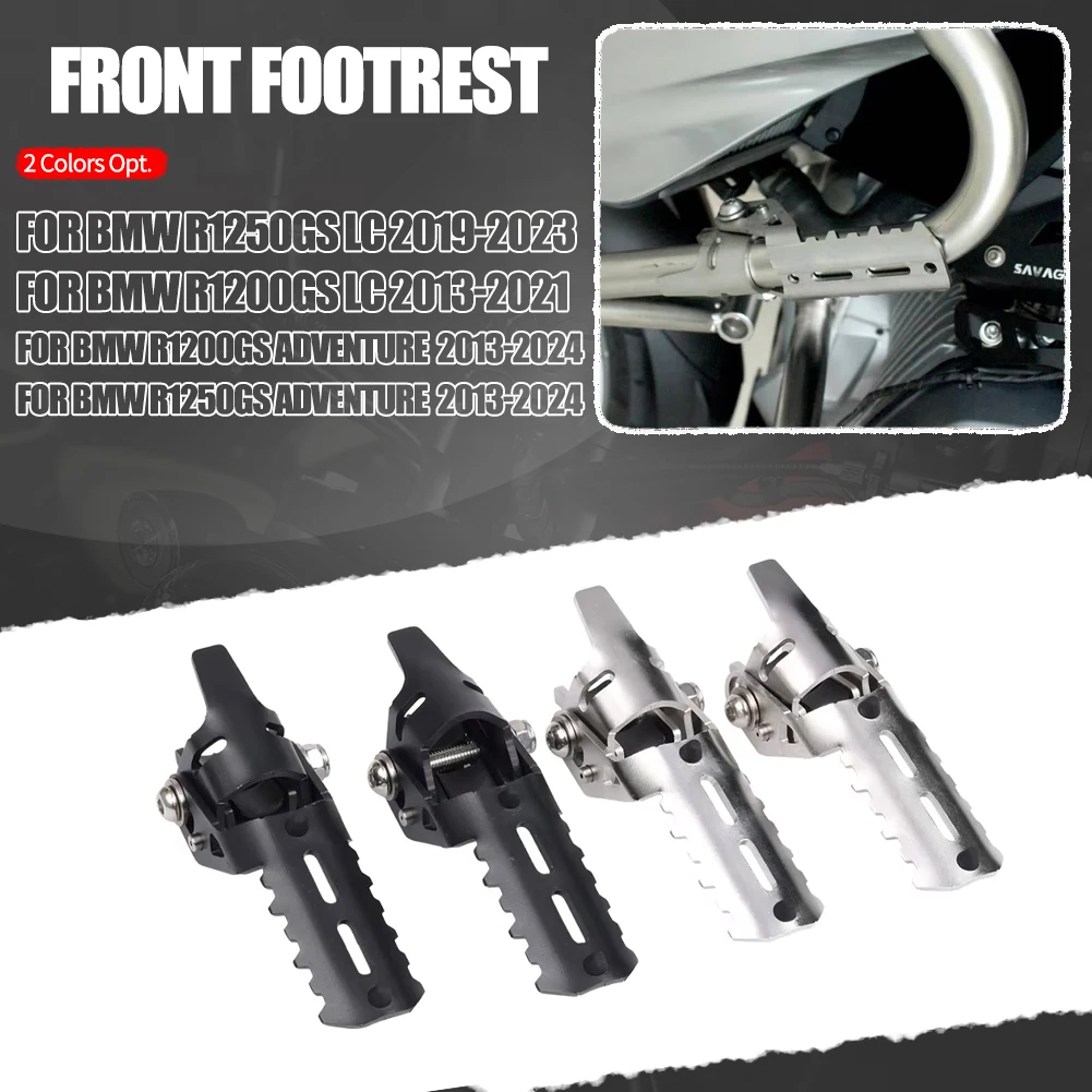 

Motorcycle Highway Front Foot Pegs Folding Footrests Clamps for BMW R1250GS R 1250 GS LC 2013 - 2024 2023 R1200GS R 1200 GS Adv