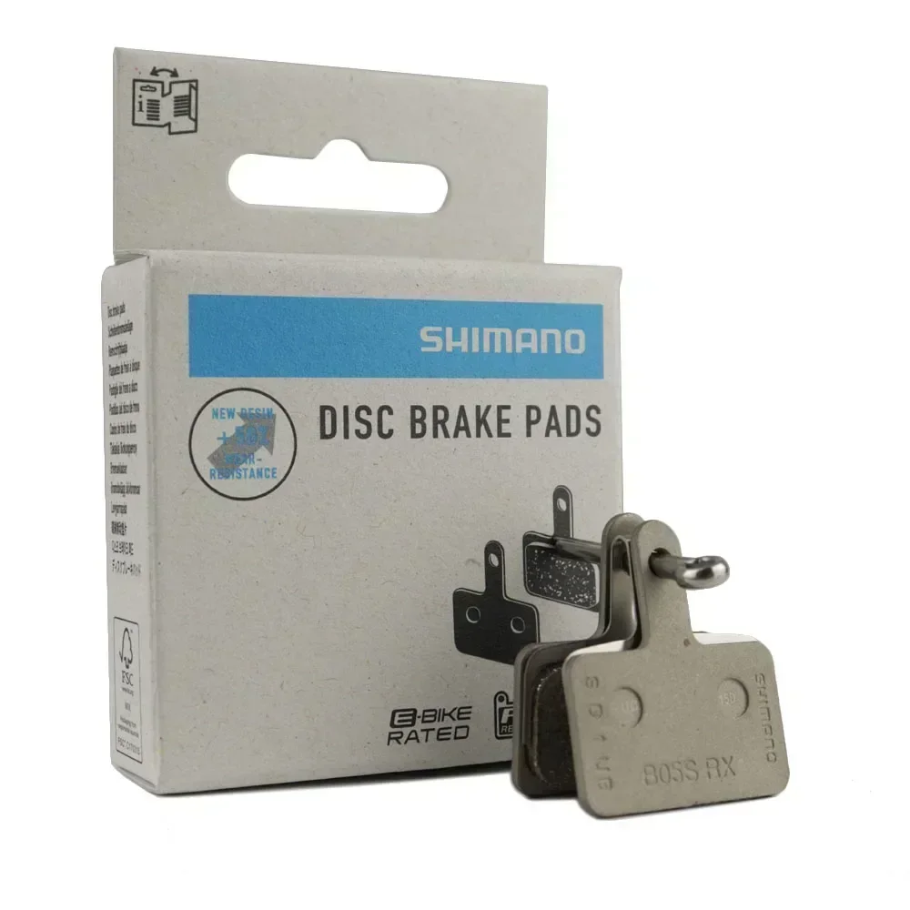 SHIMANO B05S Brake Pads for MTB Bike DISC Brake Pad Resin B05S-RX Wide Shape Fit for ALIVIO MT200 MT400 Series Original Parts