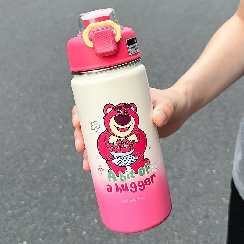 Ice Princess Lotso Mickey Buzz Lightyear tazza termica portatile in acciaio inossidabile con motivo a cartoni animati dolce e carino per uomo e donna