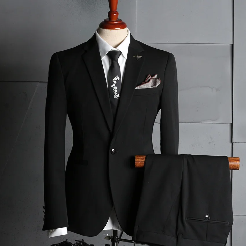 (79) Customized Wedding New Style Groom Men’s Wedding Formal Business Slim Suit