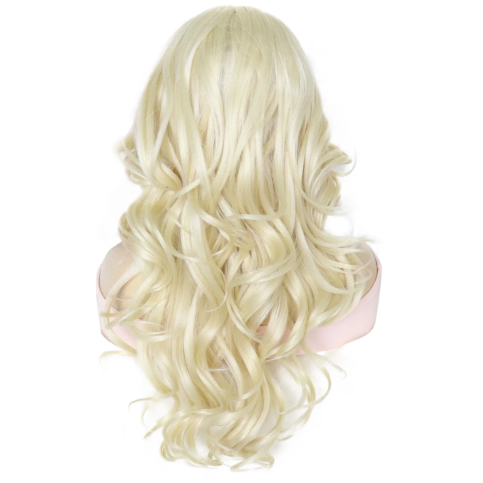 Synthetic 13*4*1 T-Part Lace Blonde Wig with Baby Hair, Long Wavy Premium Hair Lace Front Wig, Middle Part Style