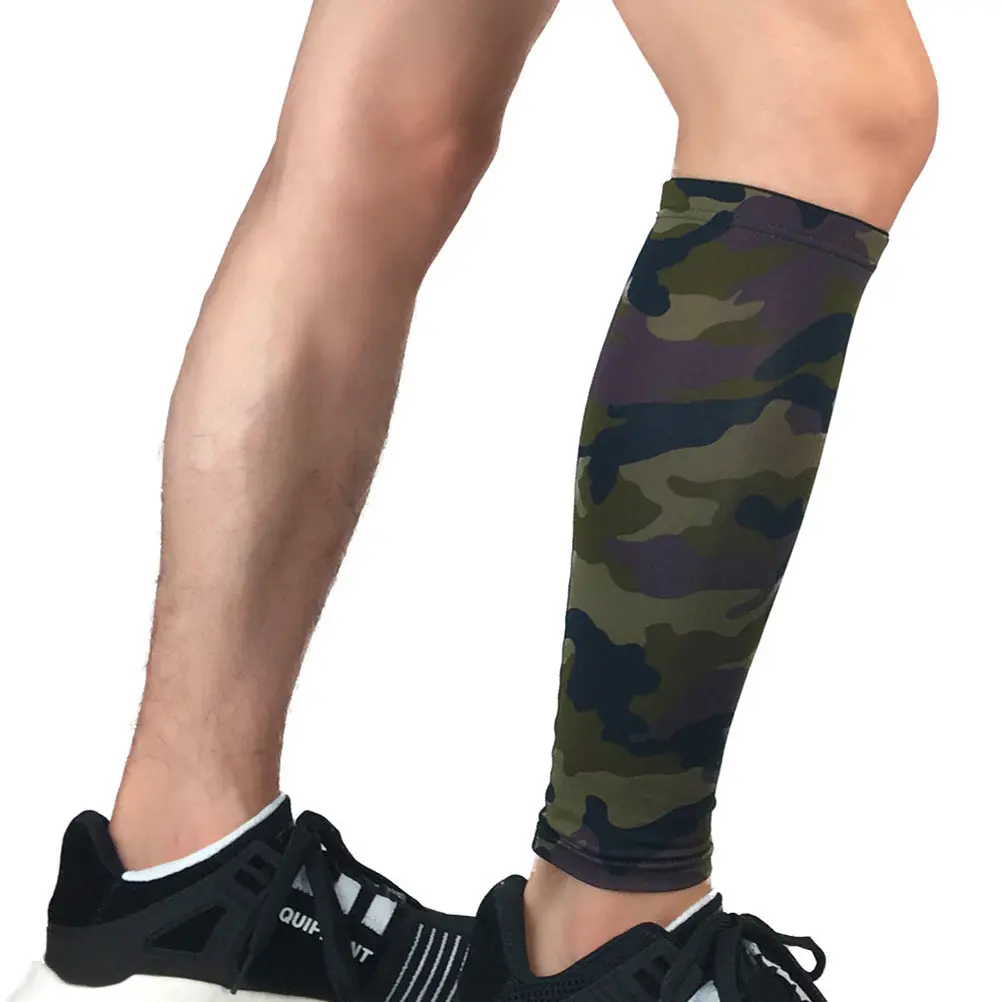 

1 Pair Calf Sleeves Elastic Compression Socks Size M Breathable Support Brace for Running Sports Recovery Pain Relief