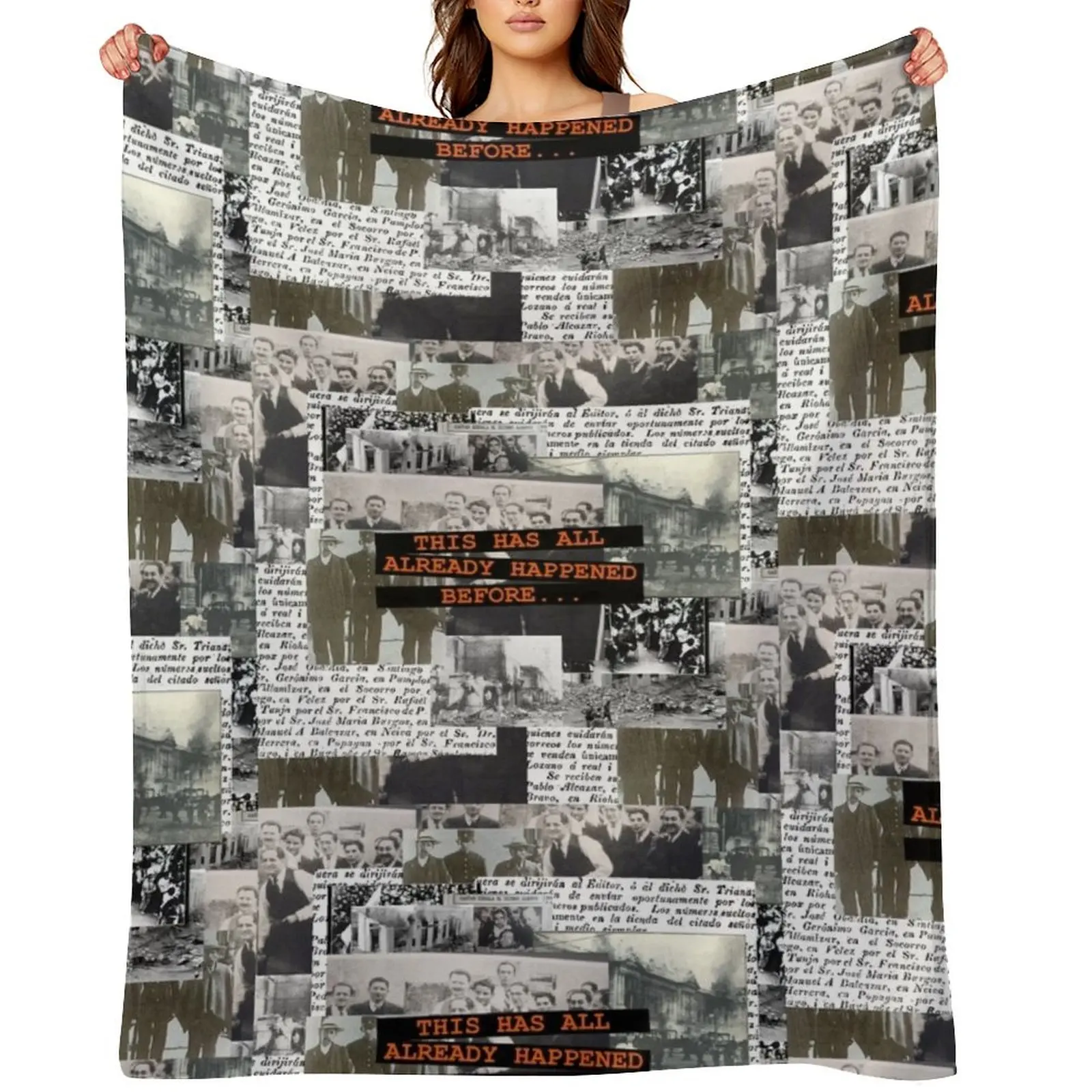 

the shape of the ruins (big) Throw Blanket Shaggy Blankets For Baby Retros Moving Blankets