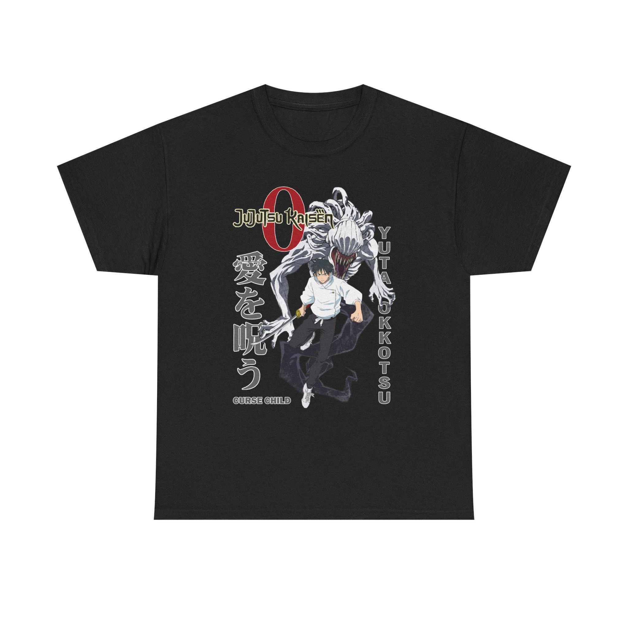 T-shirt unisexe surdimensionné à épaules tombantes et manches courtes, imprimé Jujutsu Kaisen Yuta Okkotsu Rika Curse Spirit, collection été 2026, style streetwear