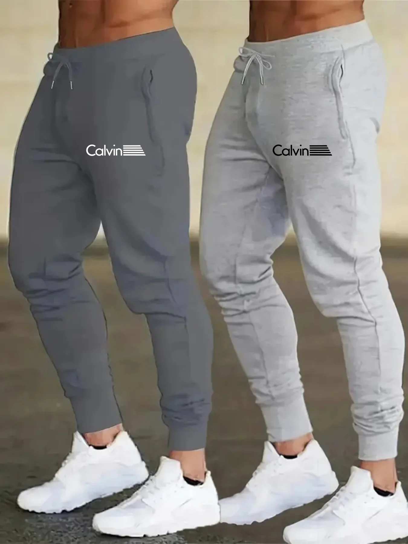 

Мужские модные джоггеры с буквенным принтом, 2 шт., из высококачественной ткани, дышащие, быстросохнущие, для весны и лета