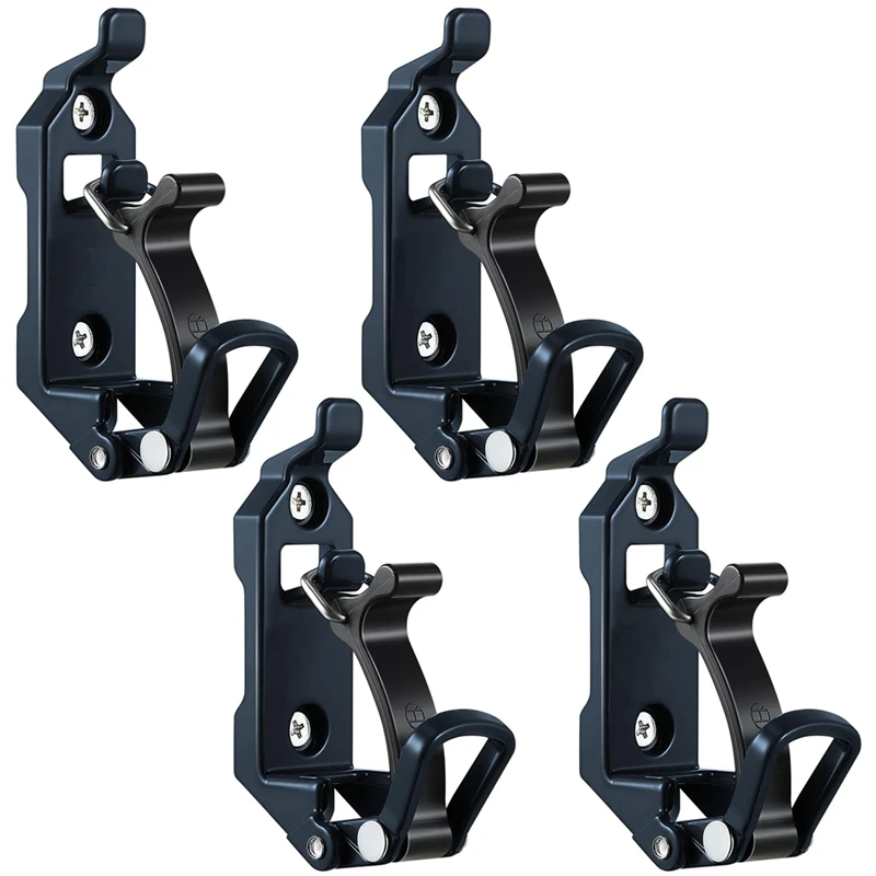 Shovel Mount For Roof Rack, Metal Rubber Clamps, Wall Mounting Brackets, Quick Release Holder Mount Kit(4 Pcs)