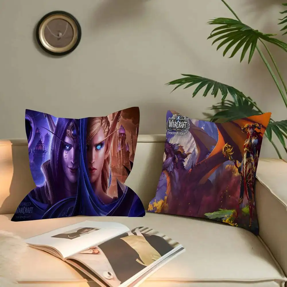 واو، غطاء وسادة من وورلد أوف ووركرافت، غطاء وسادة ديكور، غطاء وسادة مطبوع للأريكة #3