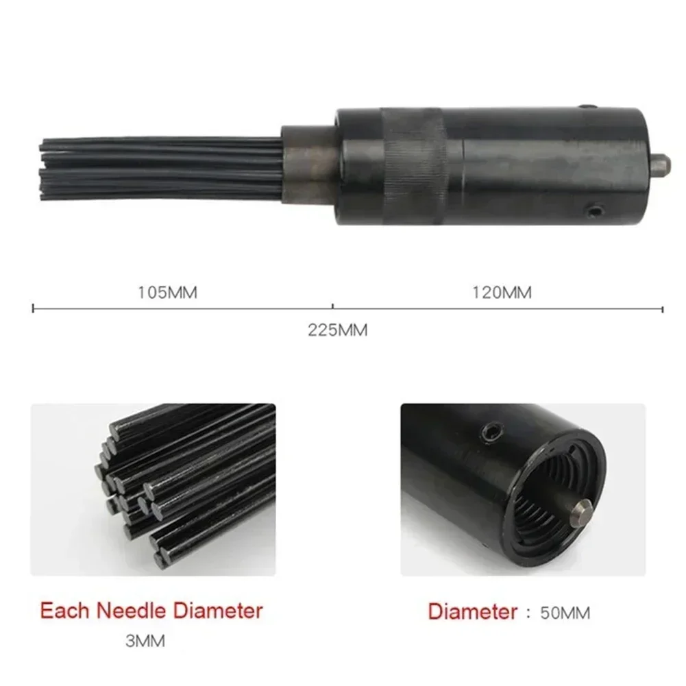 Home Deruster Head Air Tools 19 Needle For Pneumatic Air Hammer Tools High Carbon Steel Rust Removal Rust Removel