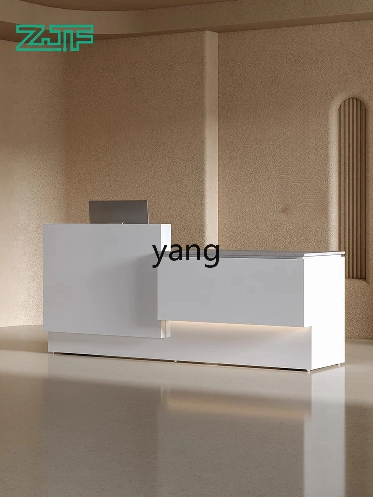 

lmm Company Reception Desk Simple Modern Office Lacquered Front Desk