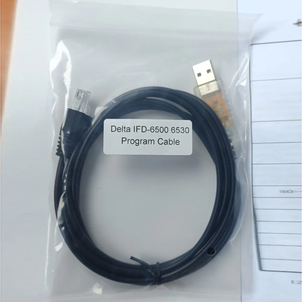 IFD6500 IFD6530 USB-RJ45 RS485 Кабель для загрузки данных для Тайваня Delta IABU Контроллер привода Конфигурный программируемый кабель