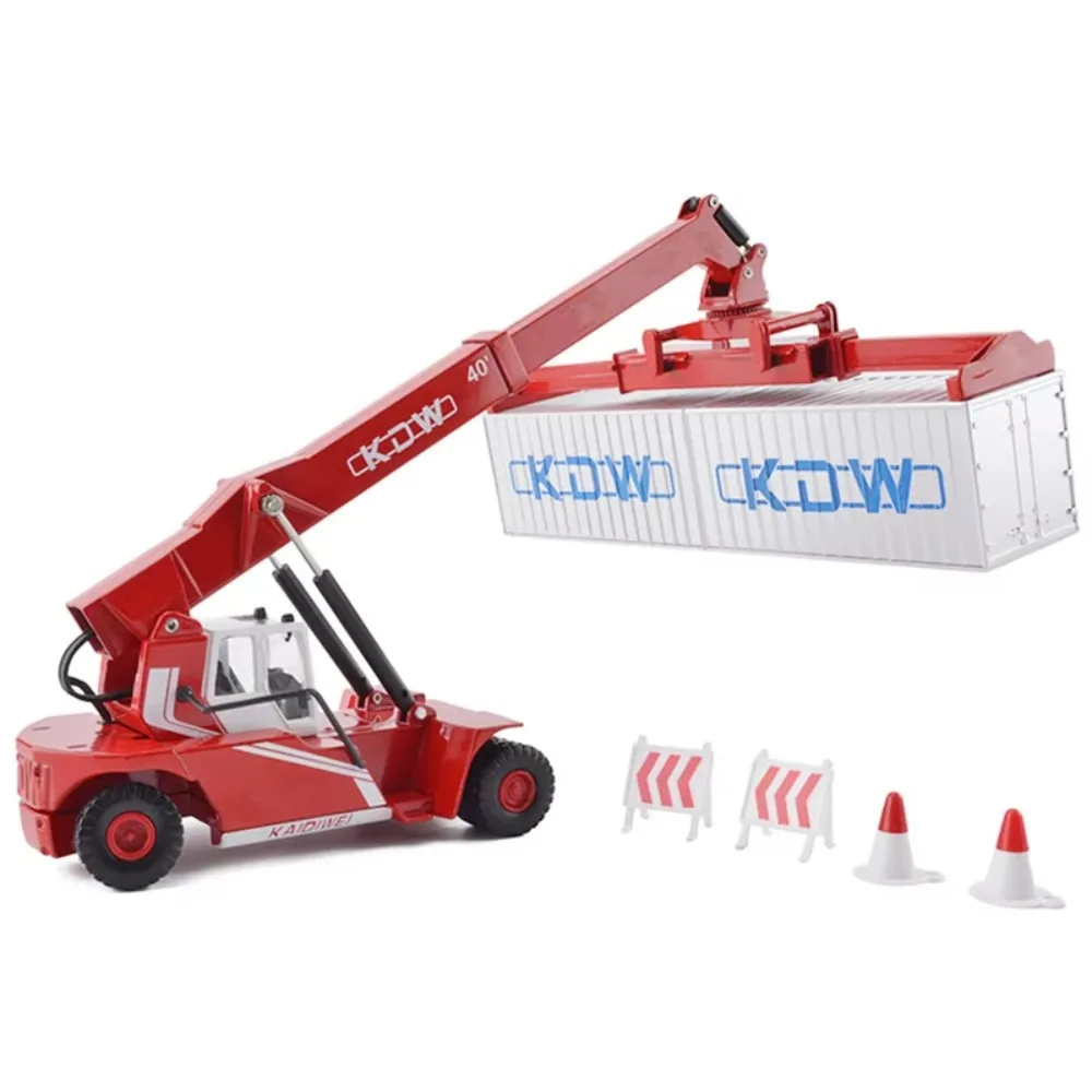 

1:50 Scale Container Crane Model Alloy Body Front Lifting Cars Construction Vehicle Model Transport Engineering Sliding