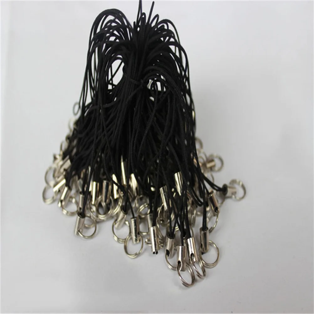 100 Pcs DIY Accessory Lanyard Mobile Phone Girl Safety Cell Handy Self Timer Lever