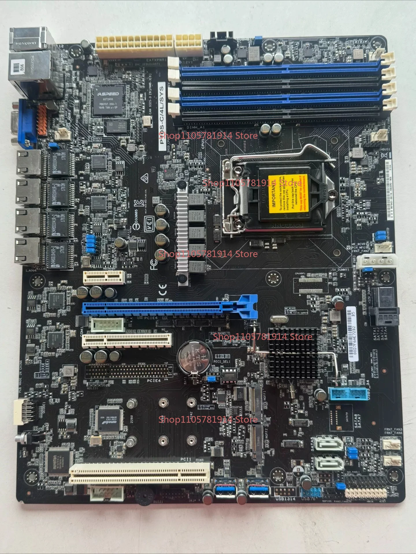 For ASUS P10S-C/4L/SYS Server Main Board ATX Large Board