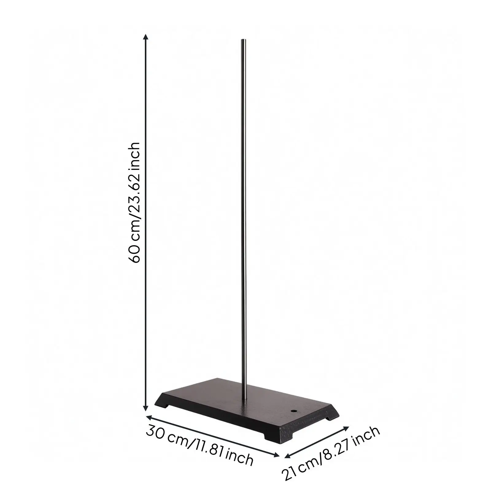Iron Support Stand Metal Lab Frame with 600mm Pole for Workshop Science Equipment Holder
