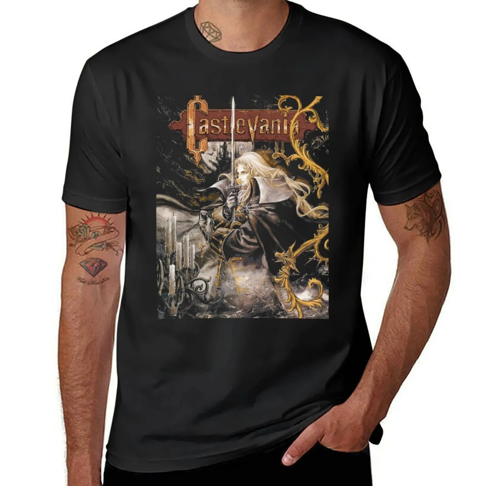 

Castlevania - Symphony of the Night T-Shirt funny meme t-shirts vintage anime shirt new edition Men's cotton t-shirt