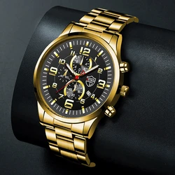 Fashion Men's Sports Watches for Men Luxury Stainless Steel Quartz WristWatch Calendar Luminous Clock Man Business Watch