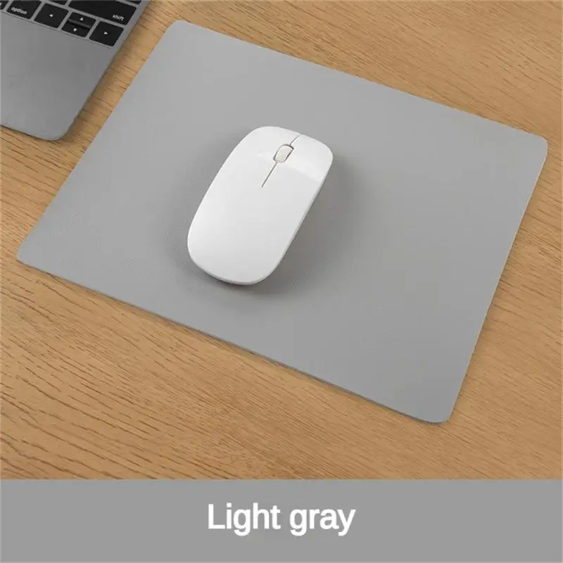 1pcs Leather Mouse Pad Non-slip Solid Color Laptop Desk Pad Game Small Mouse Pad