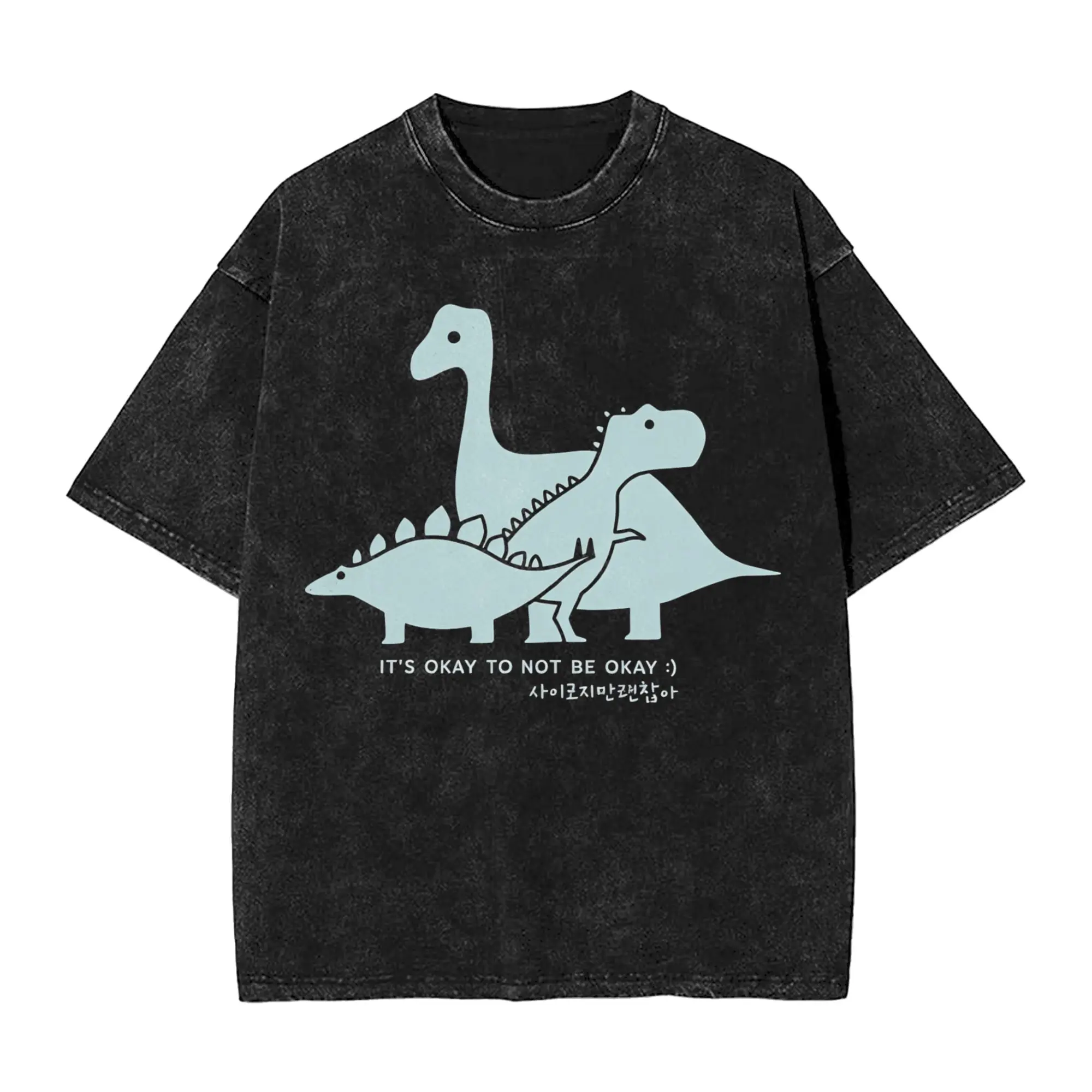 It’s Okay to Not be Okay Cartoon T Shirt  Novelty T-Shirts Short Sleeve Y2K Classic Tshirt Summer Casual O Neck Big Size Clothes