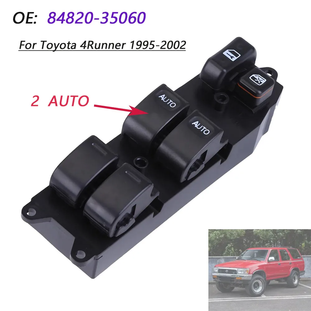 

Для Toyota 4Runner 1995 1996 1997 1998-2002 передняя левая автомобильная кнопка переключения стеклоподъемника 8482035060 84820-35060