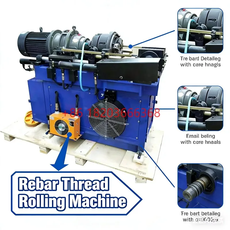 Customized Rebar Threading Rolling Machine For Construction Use In Rebar Connections