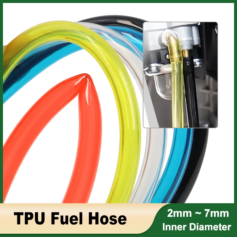 

1 - 20m TPU Fuel Hose Diameter 2mm 3mm 4mm 5mm 6mm 7mm Polyurethane Petrol Pipe for Motorcycle Car Oil Resistant Flexible Tube