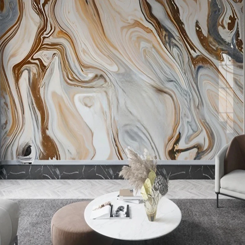 

Custom Marble Textured Mural Wallpaper 3D TV Sofa Wall Design for Living Room Home Interior Decor Background Wall Coverings