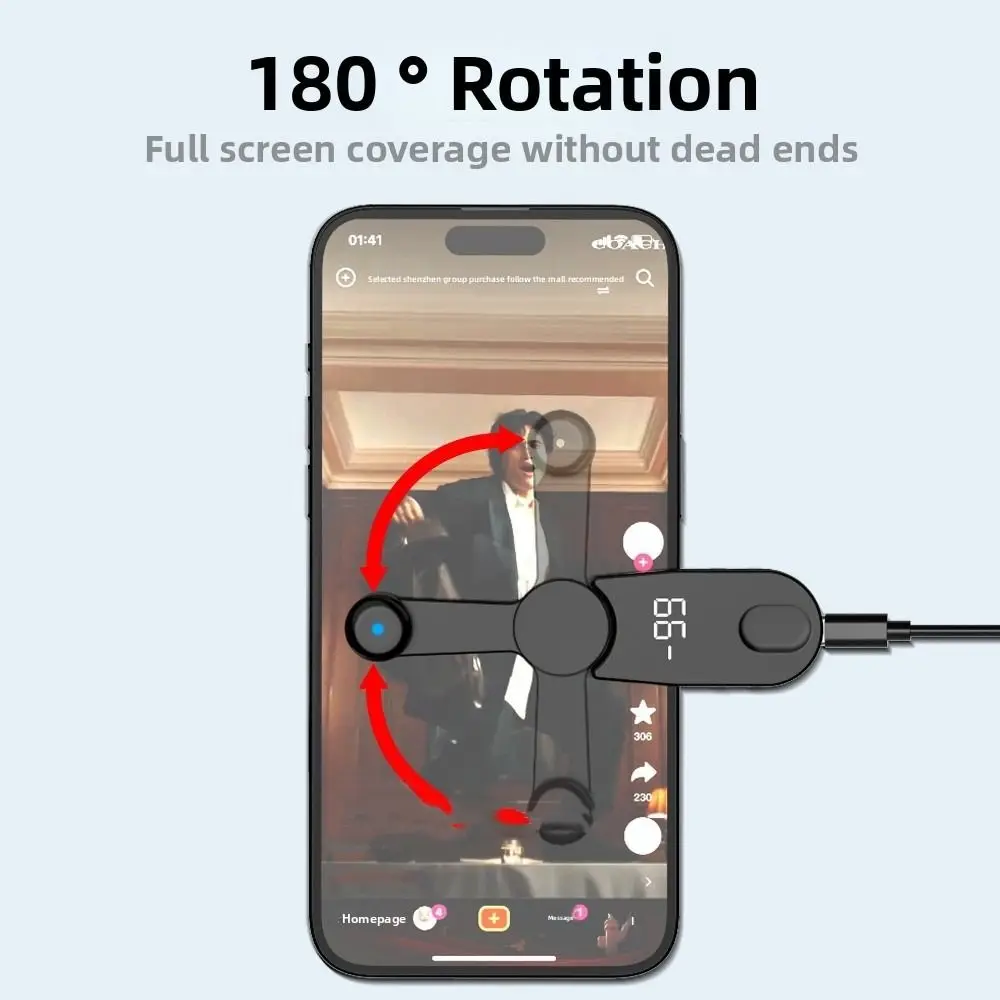 Автоматический кликер с быстрым щелчком экрана USB-интерфейс ABS электрический автоматический переворачиватель страниц мини-физическое устройство для щелчка пальцев сотовый
