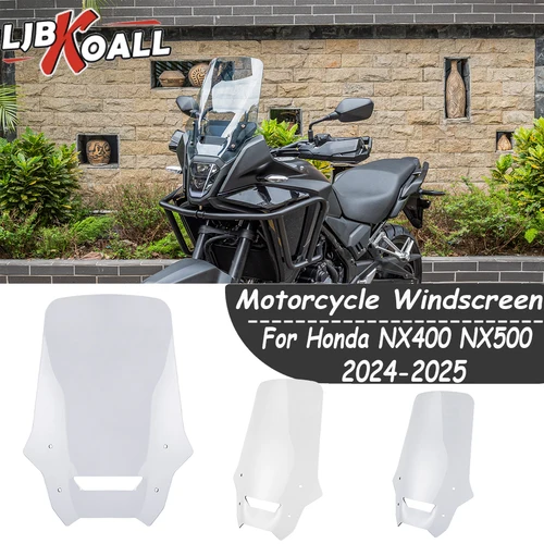 Deflector de pantalla de parabrisas para Honda NX 400 NX400 NX500 NX 500 2024 2025, accesorios para motocicleta
