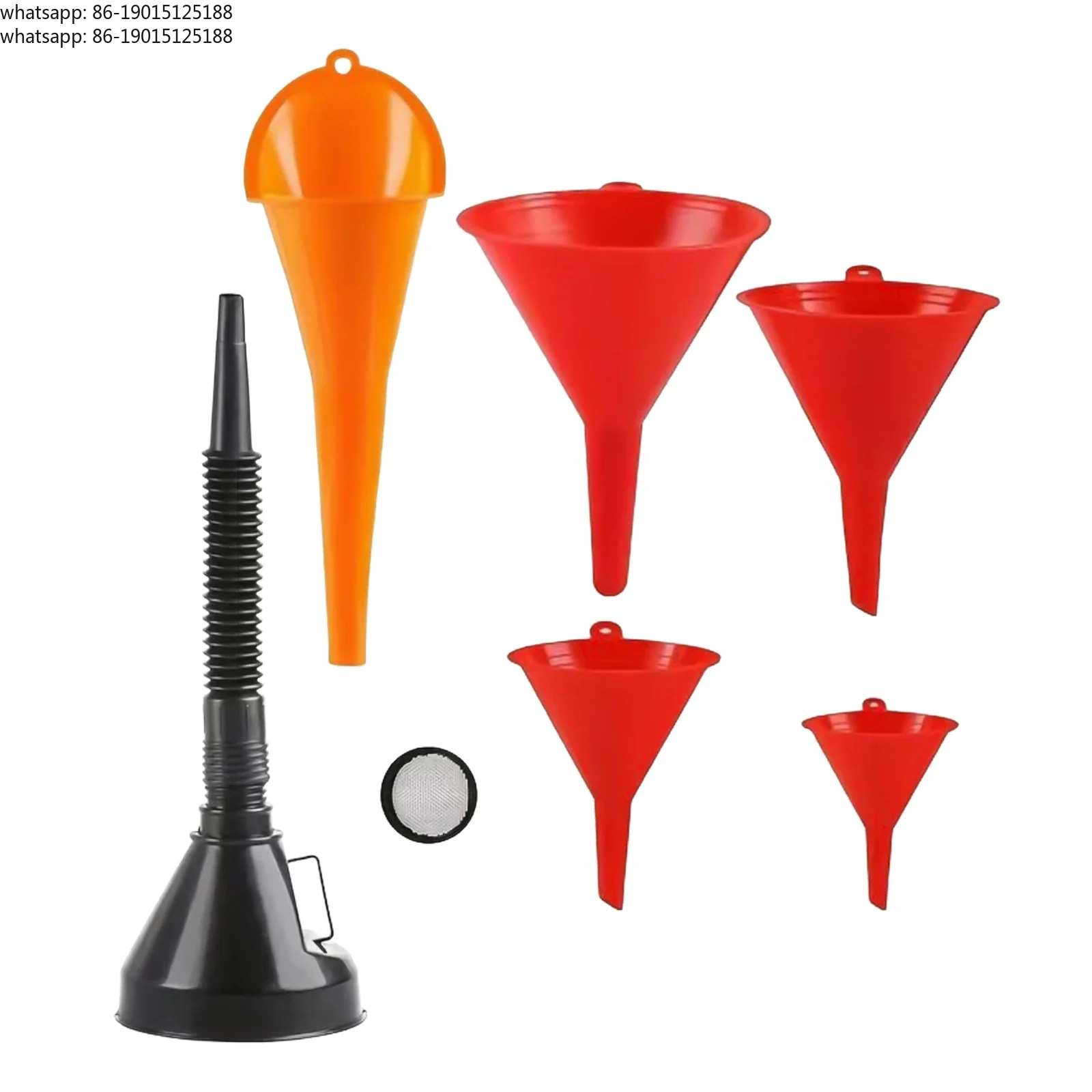 Automobile plastic funnel group wide mouth multi-purpose flexible right angle funnel