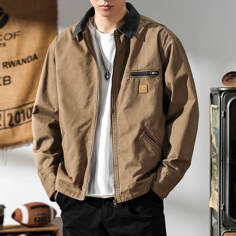 

Jacket man tough guy Ami Ka Ji vintage Detroit jacket canvas cargo coat