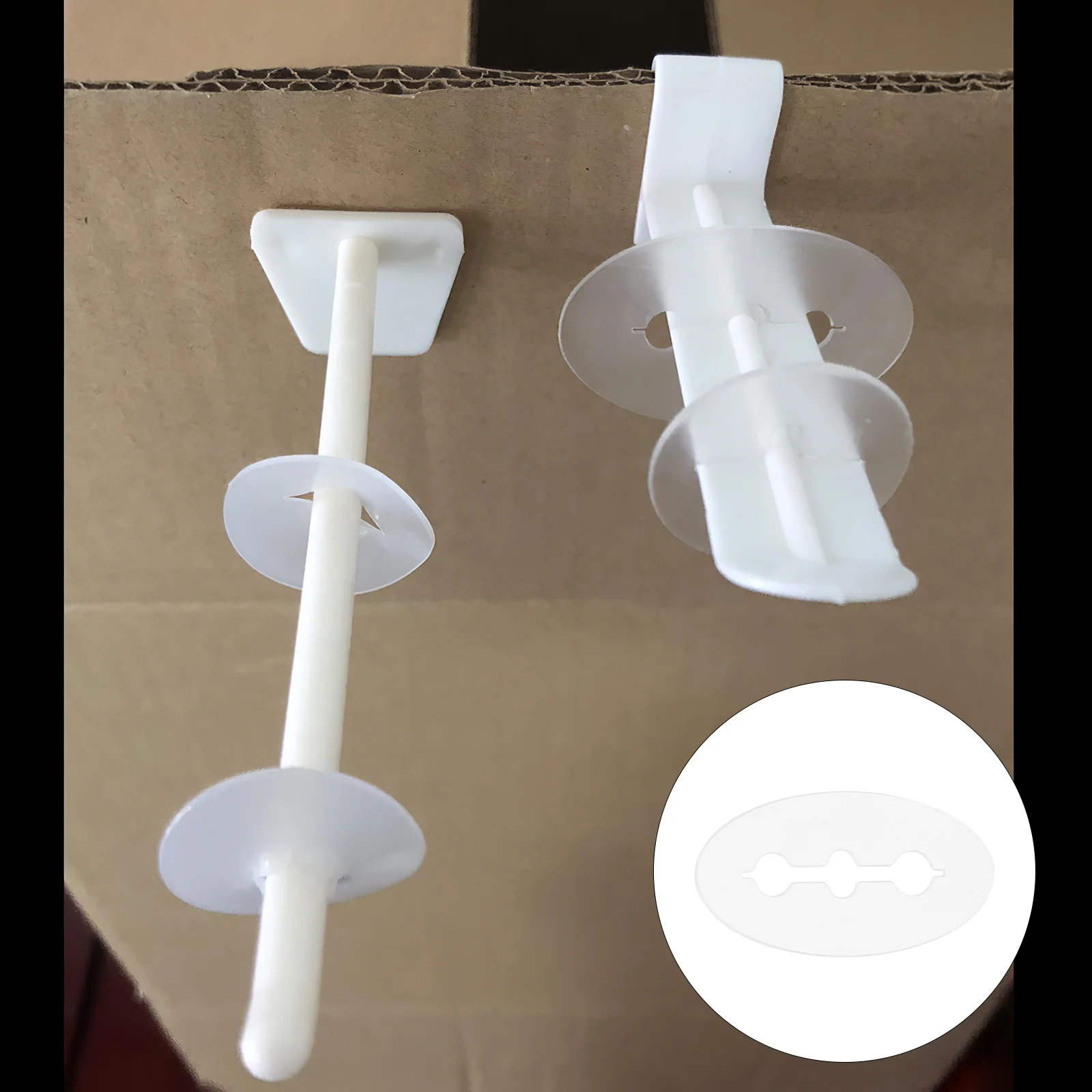 

100pcs Anti-Slip Peg Hook Stopper Small Pegboard Hook Disc Reusable Retail Display Lock For Store Supply Wall Hooks