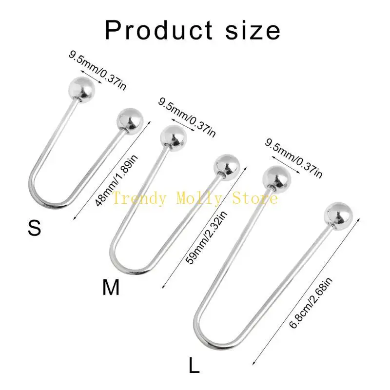 N5KB 2PCS 다목적 금속 나선 버클 버클 의류 고정을위한 더블 헤드 브로치