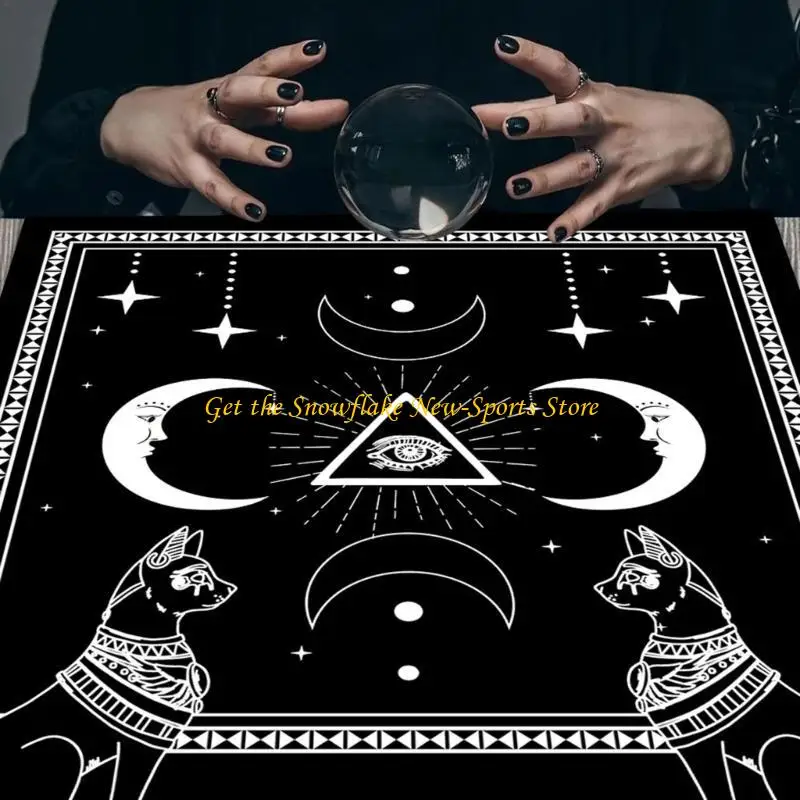 E56D 49x49cm Tarjeta Tarot mantel FUCHA GEOMÉTRICA GEOMÉTRIC