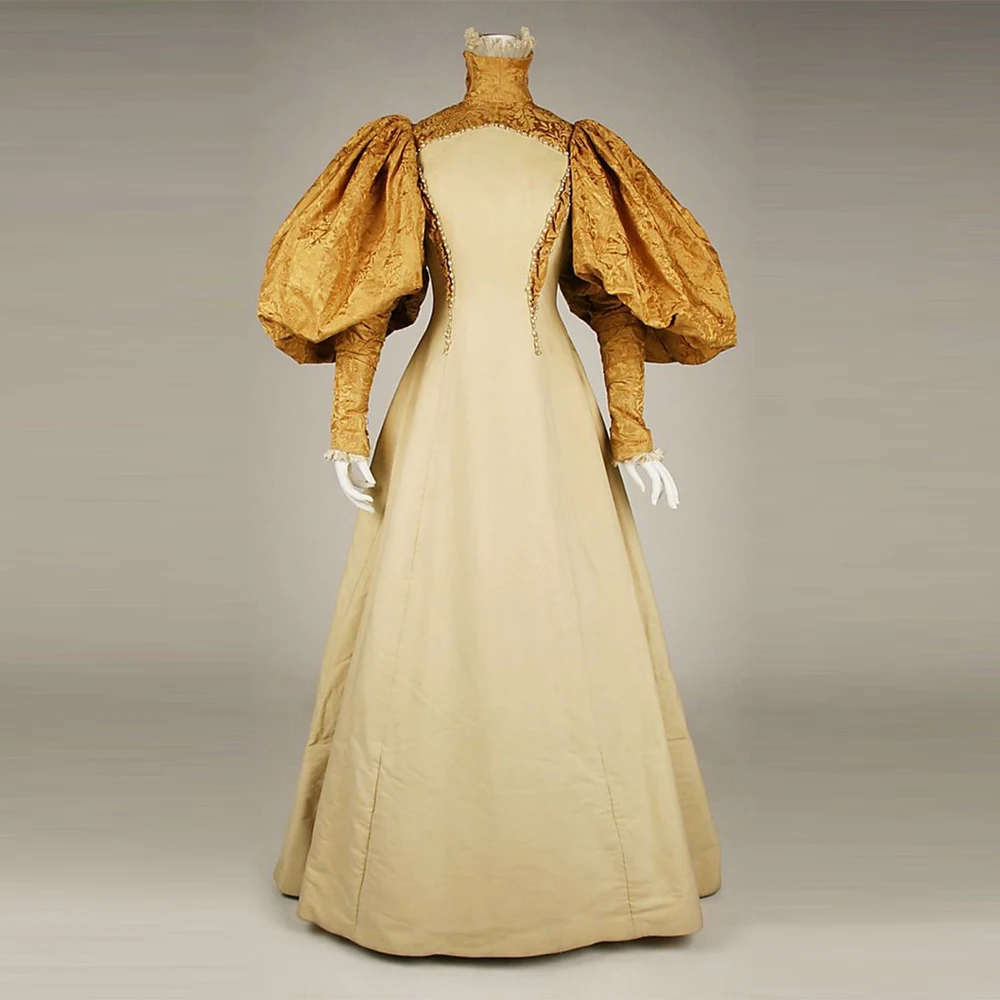 

Tudor Elizabethan Wedding Costume Victorian Royal Court Queen Baroque Walking Dress 1890s Afternoon Tea Party Ball Gown