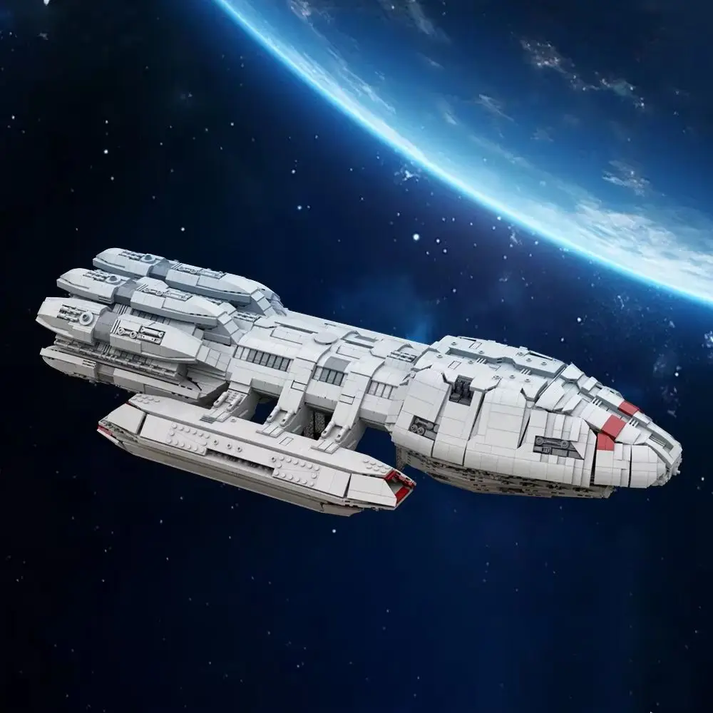 

MOC-217809 Battlestar Pegasus - UCS Scale Building Blocks Space War Movie UCS Scale Battlestar Galactica Spaceship Bricks Toys