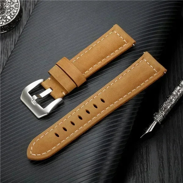 Vintage Leather Strap for COLMI P71 P73 P81 P76 P21 22mm 20mm Watchband for COLMI V72 V73 V69 C8 C81 i28 Accessorie