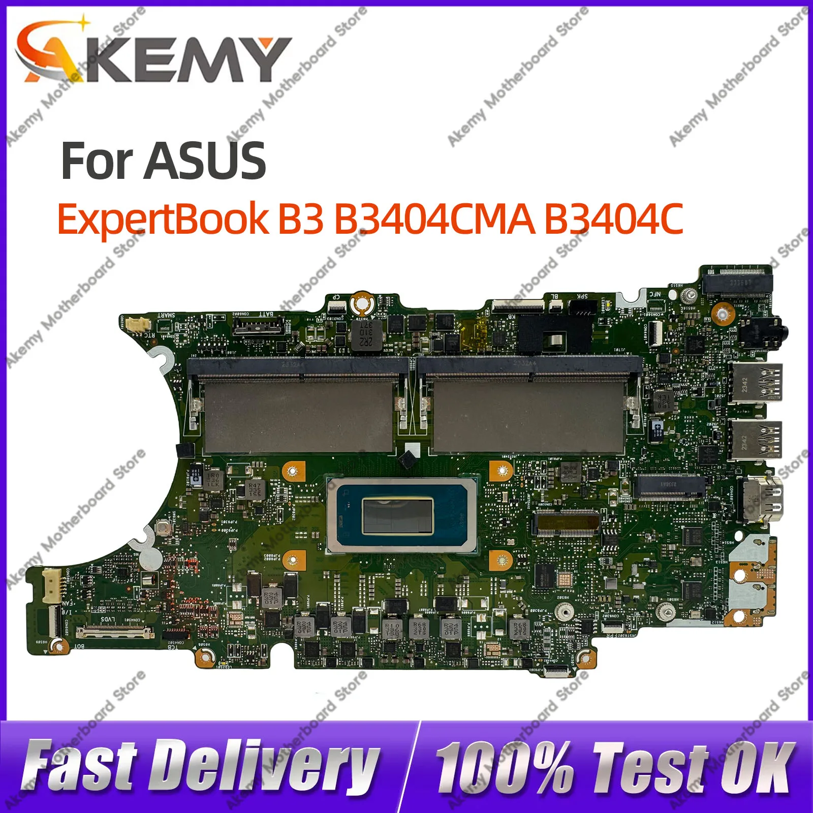 

For ASUS ExpertBook B3 B3404CMA Notebook Mainboard B3404CM B3404 U5-125U U7-155U I7-165H CPU 100% Test work