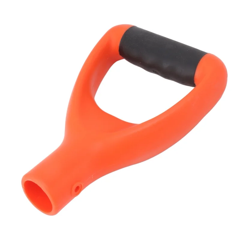 3.2cm Shovel Handle Ergonomic Design Multifunctional Rugged Shovel D Grip Handle For Digging Raking Tools Orange
