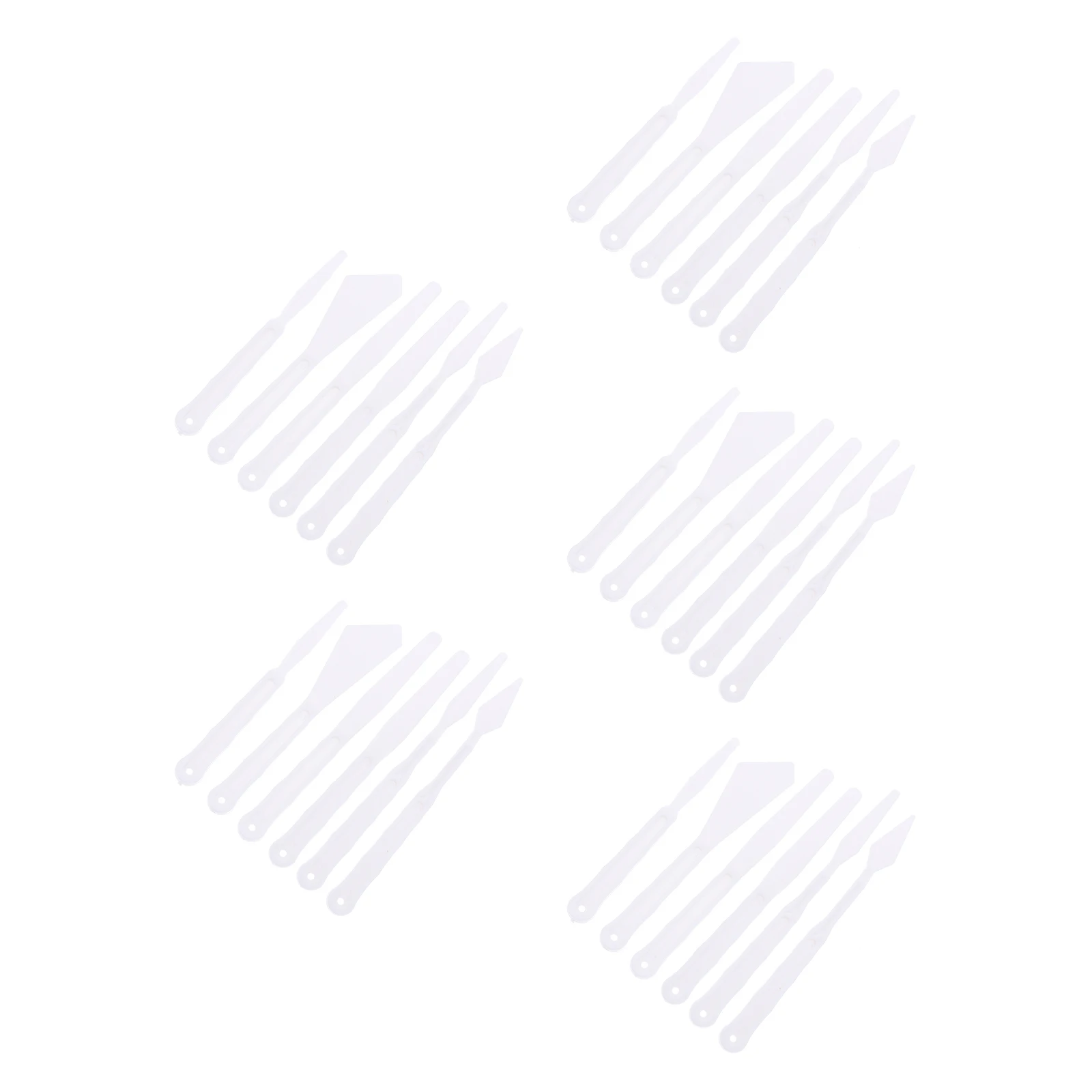 

30 Pcs Spatula Painting Scraper Oil Supplies Plastic Spatulas Palette Knives