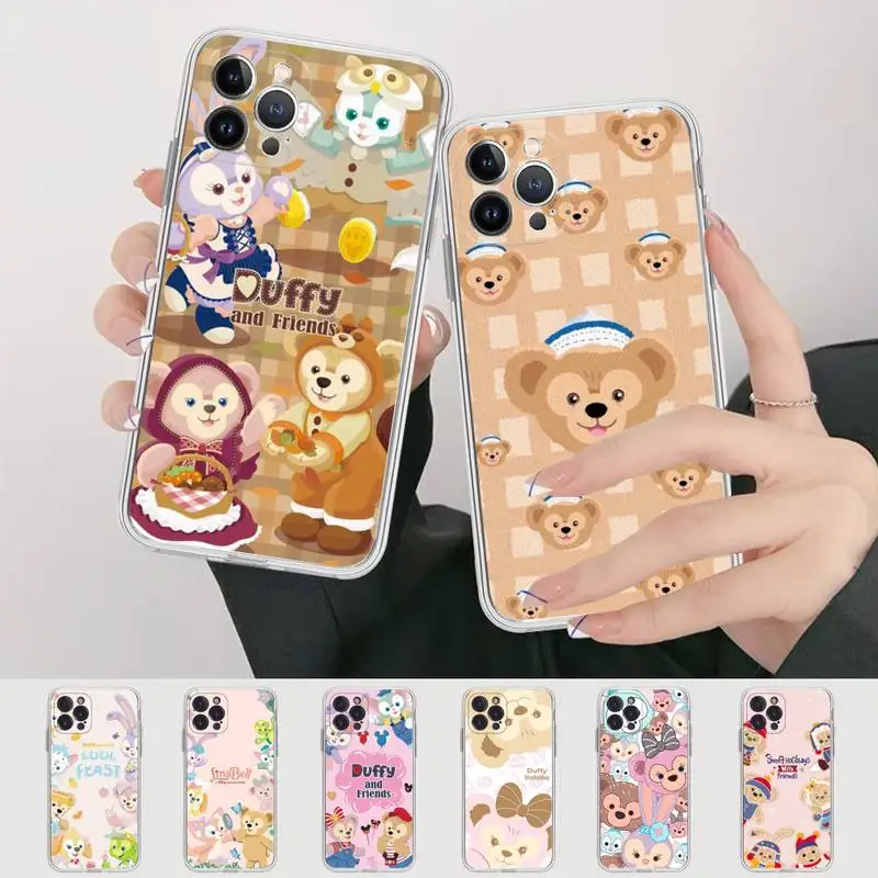 Disney Duffy Phone Case For iPhone 14 13 12 Mini 11 Pro XS Max X XR SE 6 7 8 Plus Soft Silicone Cover