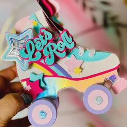Roller Skate Mini Album Metal Cutting Dies for DIY Scrapbooking Album Paper Cards Decorative Crafts Embossing Die Cuts New 2024